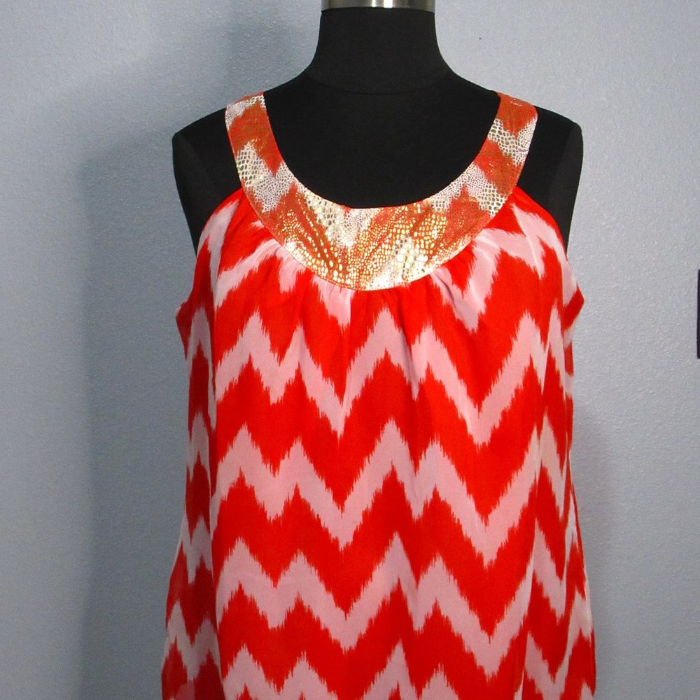 Chevron Patterned Blouse
